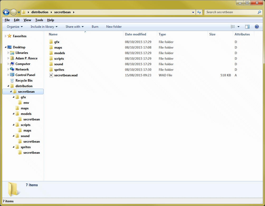 Map example file structure